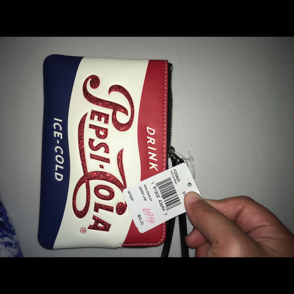 Coach Pepsi wristlet